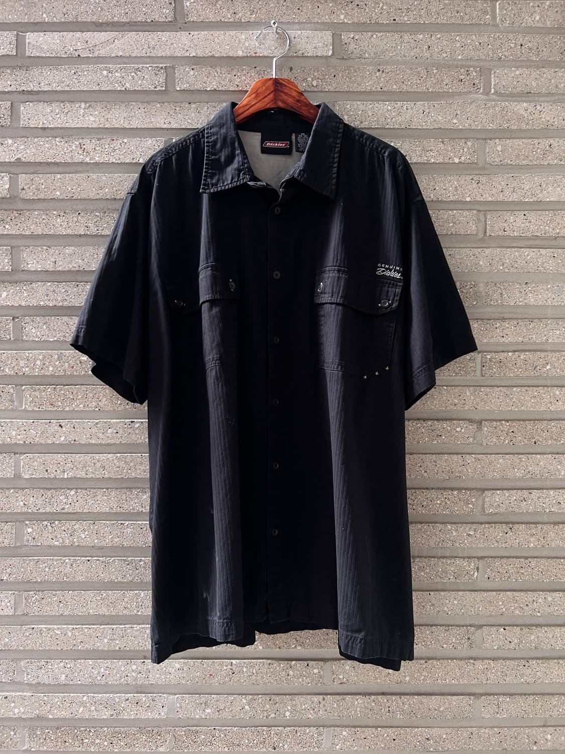 [3XL]디키즈 USA 2포켓 블랙 워크 셔츠 상품이미지2