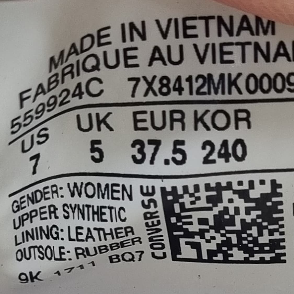 컨버스 원스타 플랫폼 메탈릭 레더 스니커즈240 상품이미지6