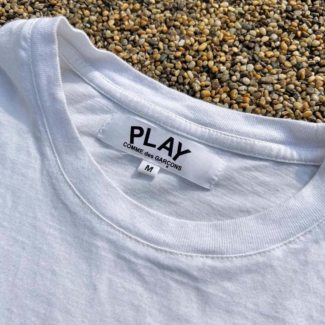 꼼데가르송(comme des garcons) 화이트 로고 반팔티 상품이미지4