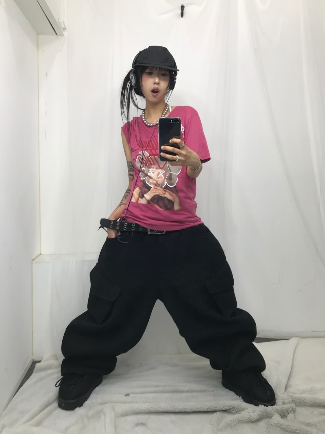 < Hysteric Glamour Pink !!! T-shirt > 상품이미지5