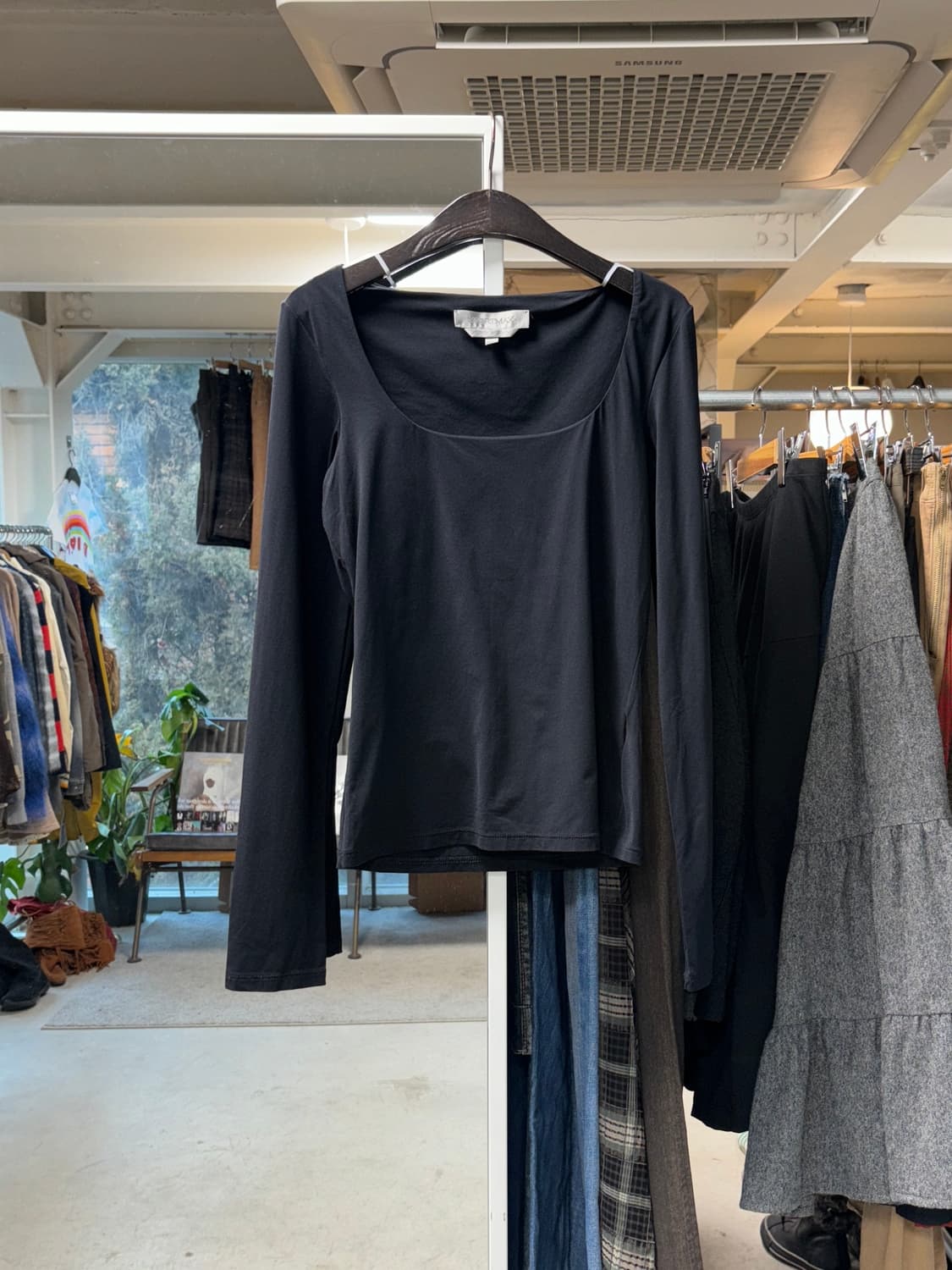 스포츠막스 스퀘어넥 나일론 롱슬리브 상품이미지1