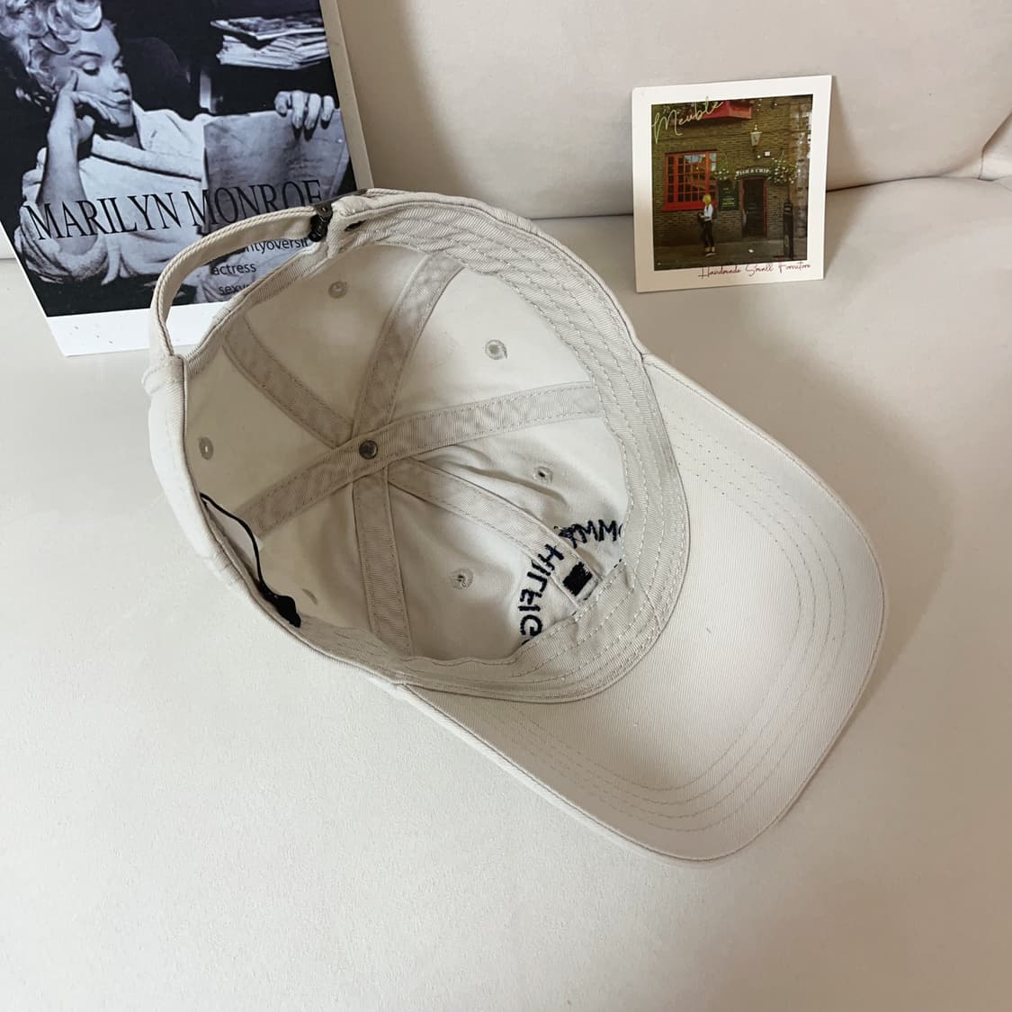[정품] 타미 아이보리 아치형 로고 모자 상품이미지4