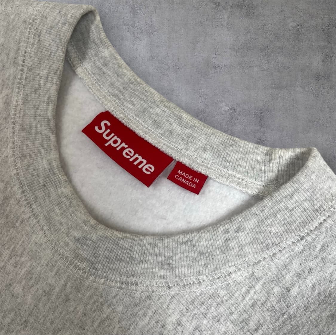 슈프림 Supreme 애쉬그레이 뉴욕 샵 스몰 박스 크루넥 맨투맨 L 상품이미지2