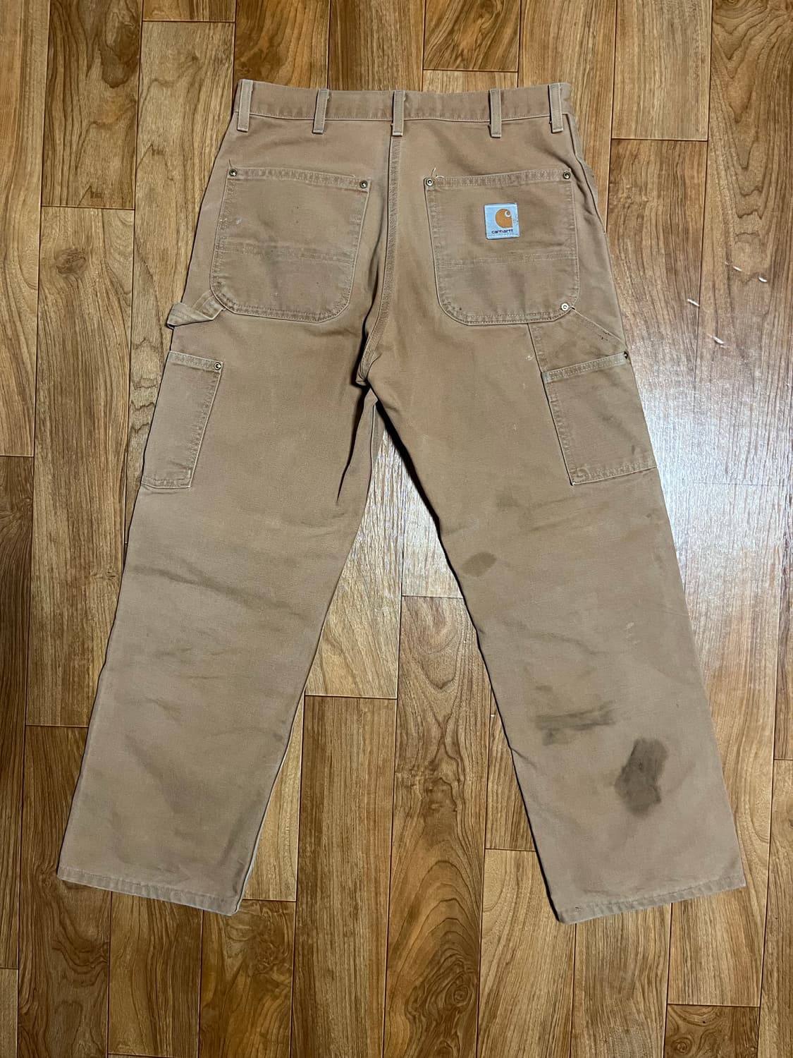 80s 칼하트 더블니 팬츠 탄색상 usa 상품이미지2