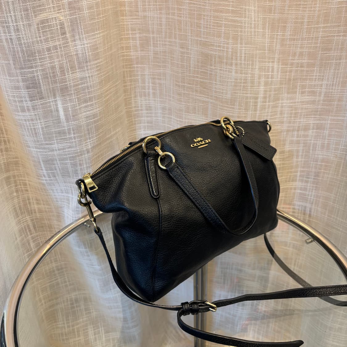 정품 코치 가죽 토트백 크로스백     상품이미지3