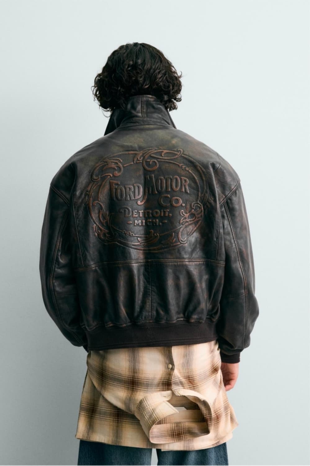 [XL]자라 포드 레더 자켓 상품이미지3