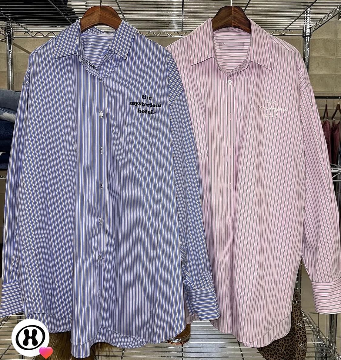 더미스테리어스호텔 스트라이프 셔츠 상품이미지3