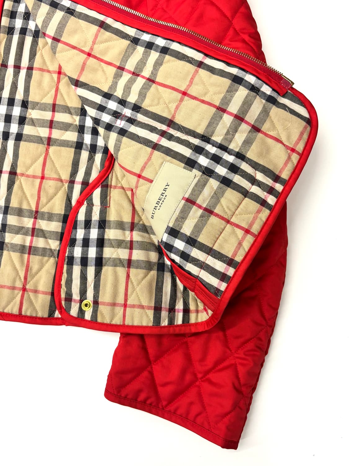 Burberry 버버리 레드 퀄팅 집업 자켓 상품이미지10