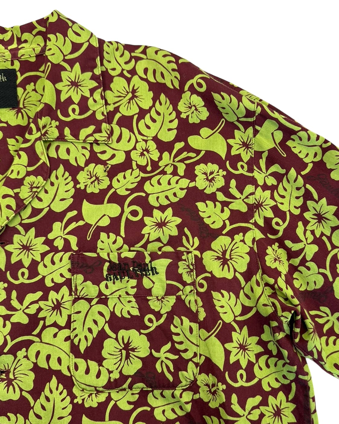 장 폴 고티에 90s 리브스 프린트 오픈 카라 셔츠 상품이미지6