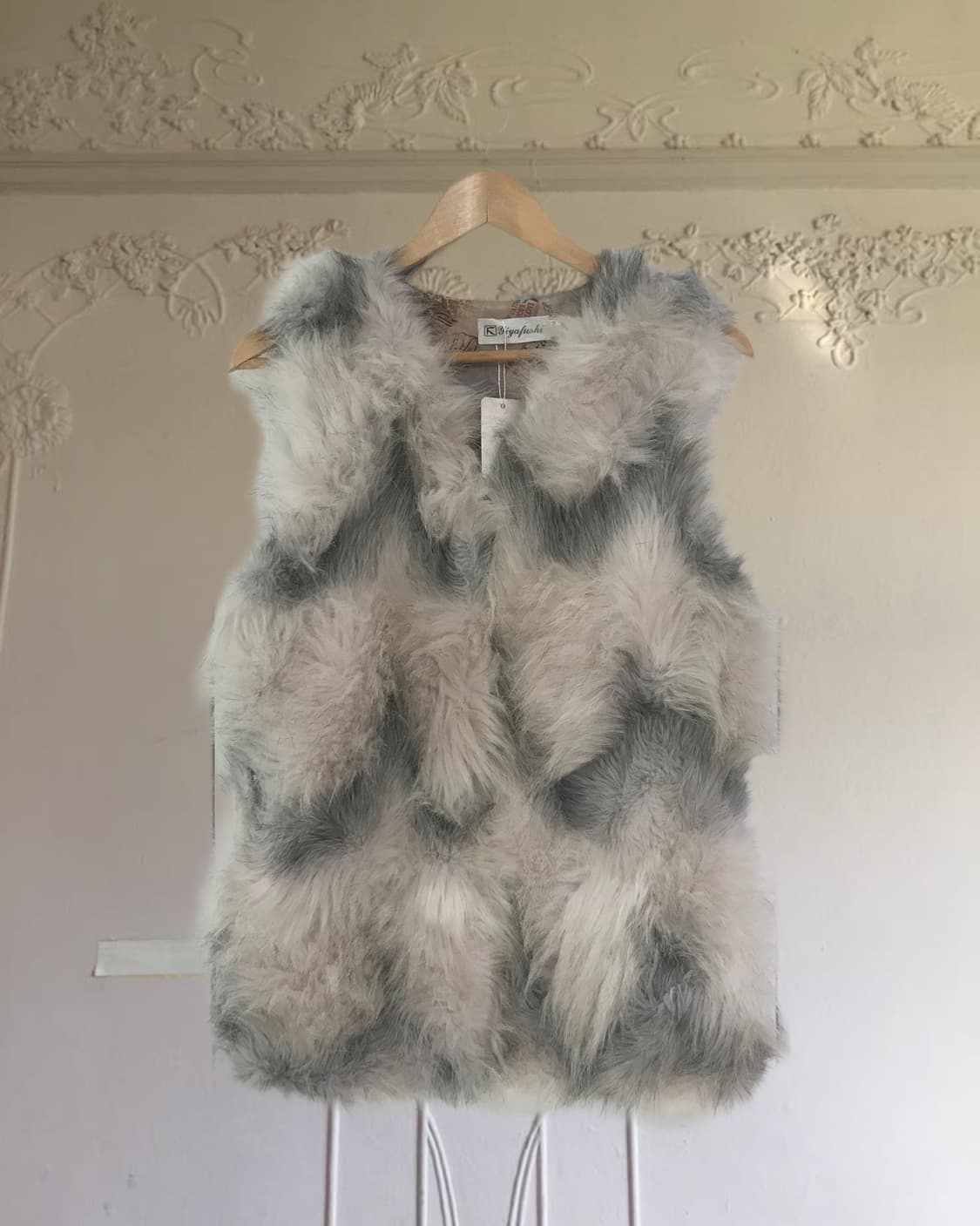vintage eco fur vest 상품이미지9