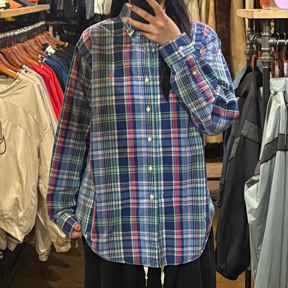 [HI] Polo 폴로 긴팔 체크 셔츠 상품이미지1