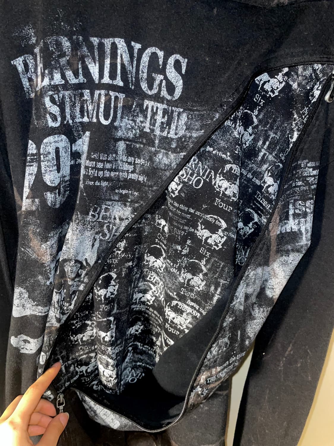 펑크 후드 롱 슬리브 상품이미지5