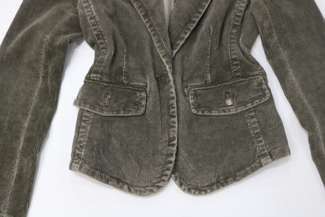 NIECE 니체 빈티지 카키 코듀로이 테일러드 자켓 상품이미지5