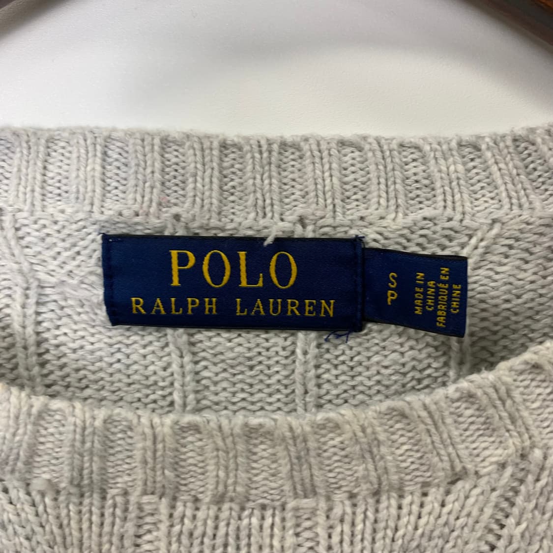 폴로 랄프로렌 신형 그레이 꽈배기 니트 상품이미지5
