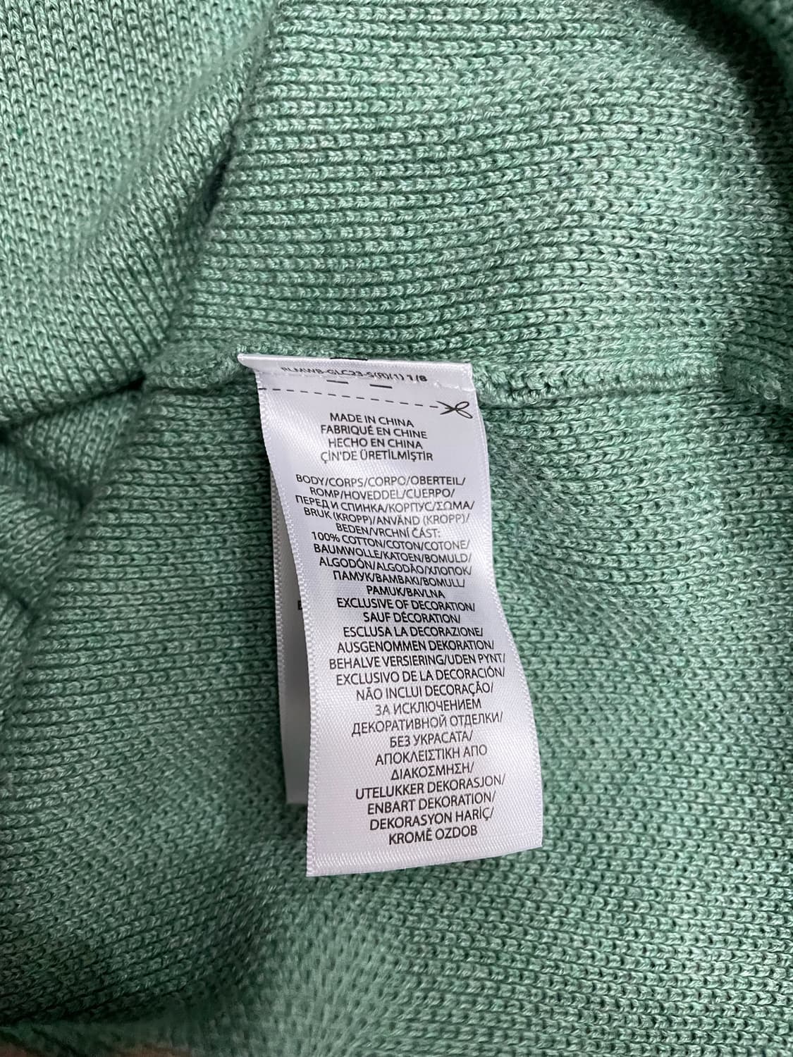 폴로 랄프로렌 피마코튼 하프집업 반집업 니트 민트 상품이미지8