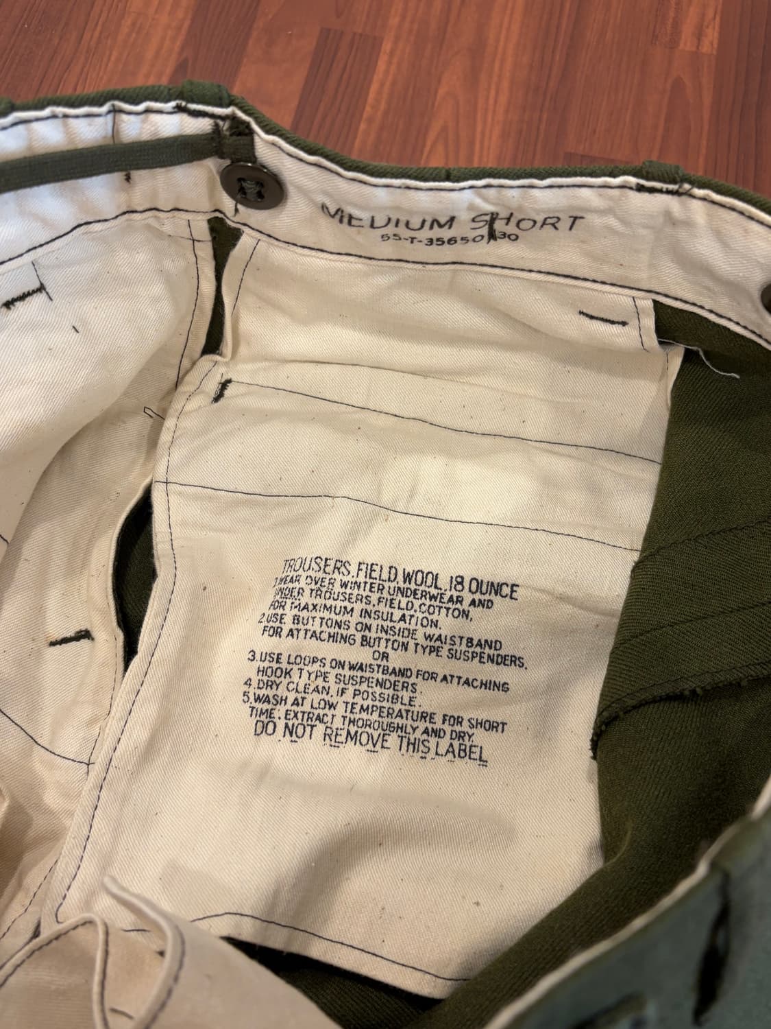 50s Military U.S.Army  M-1951 울 필드 팬츠 상품이미지9