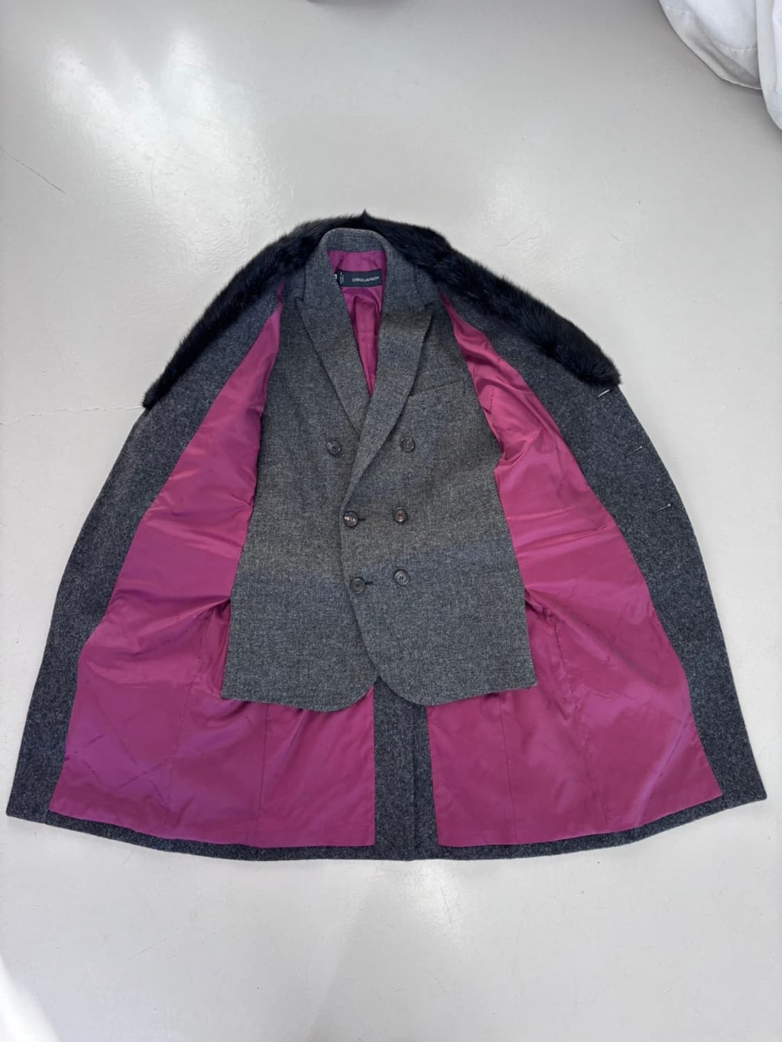 Vintage Dsquared2 Layered Mink Wool CT 상품이미지5