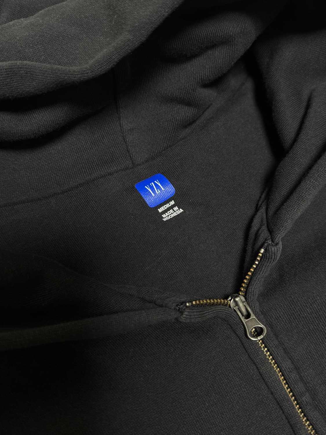 이지 YZY 집업 후드 블랙 상품이미지1