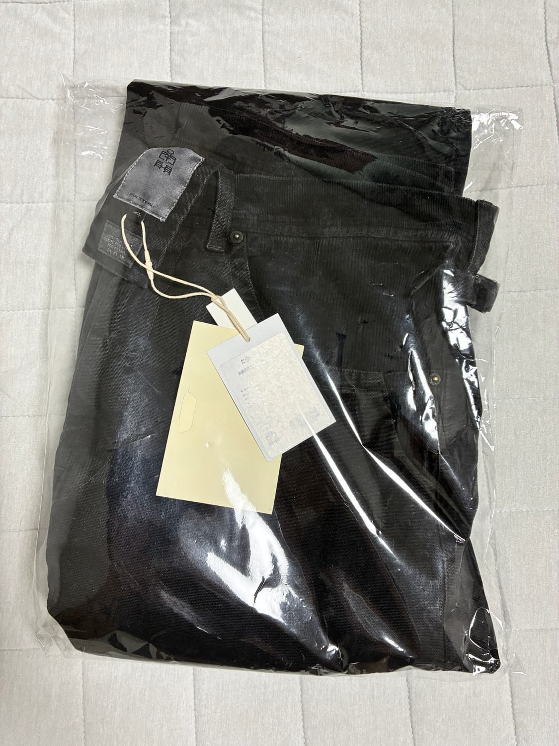 폴리테루 플레임 팬츠 블랙 4사이즈 상품이미지2
