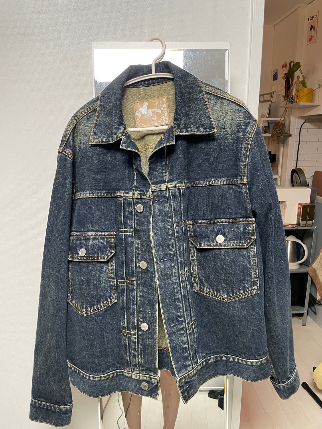 모드나인 휴머노이드 다크블루 트러커 데님 자켓 타입 2 S 상품이미지5