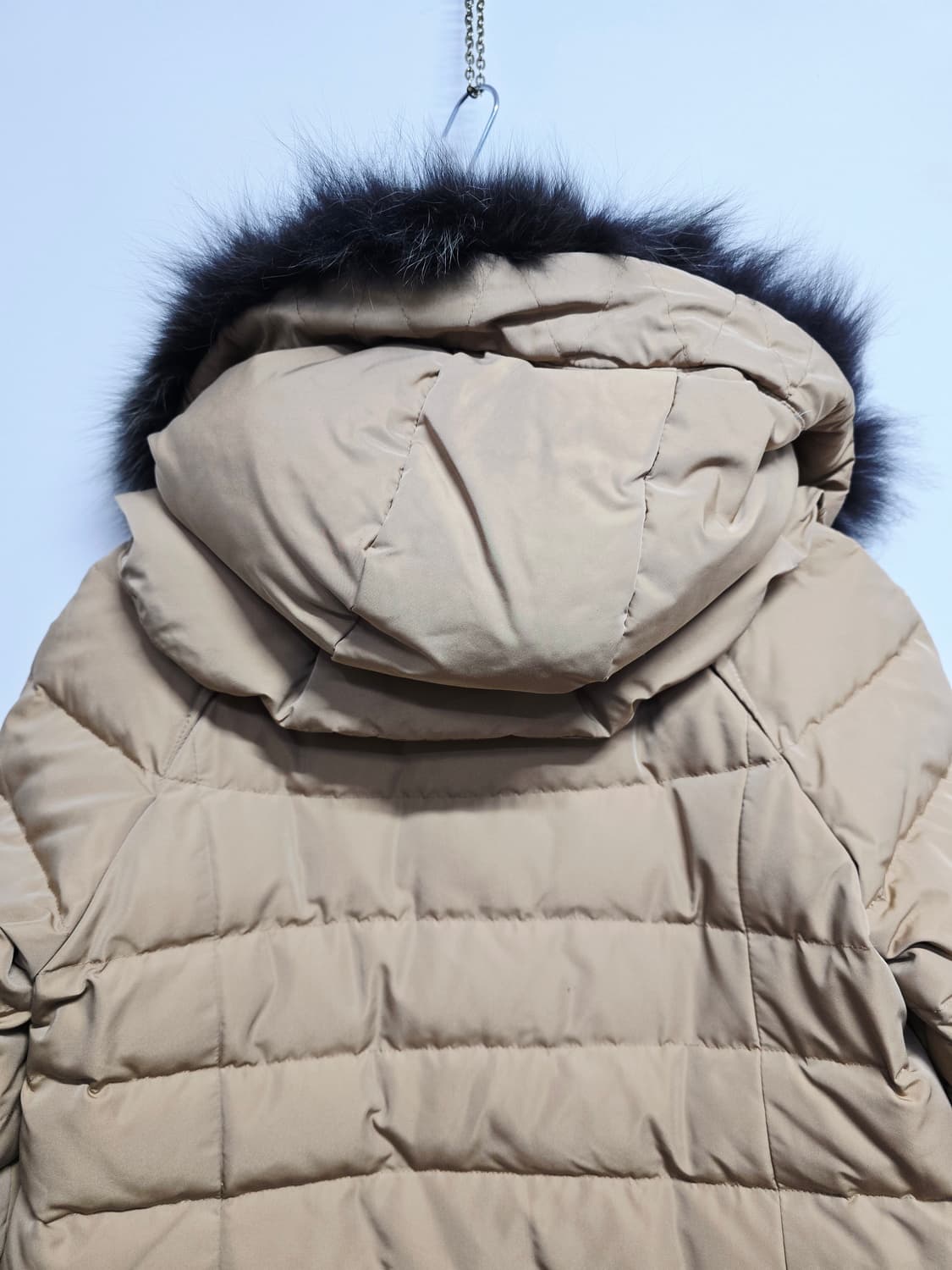 시스템 여성 덕다운패딩 코트 베이지 상품이미지6