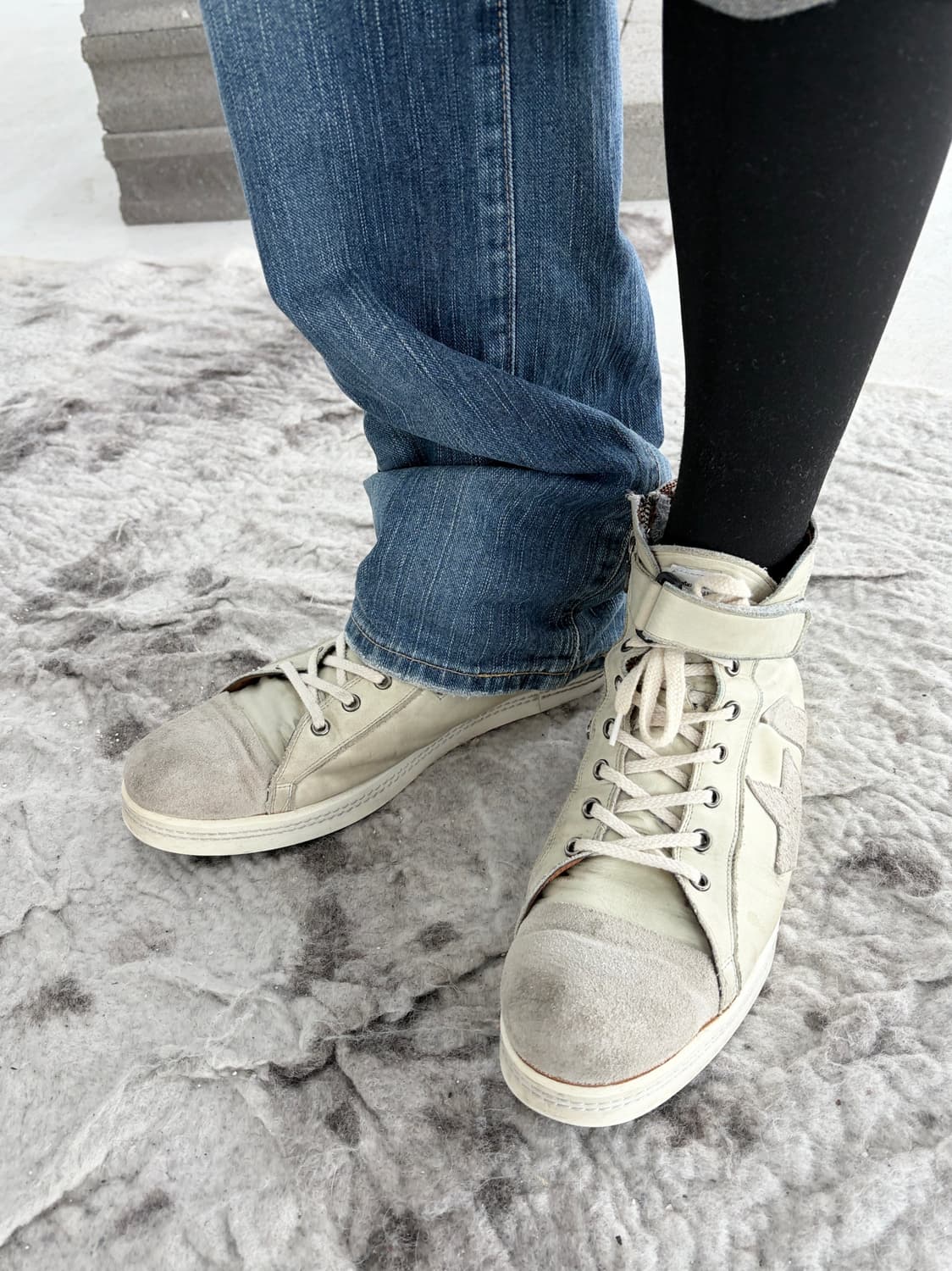 글램 벨크로 지퍼 스웨이드 슈즈 상품이미지2