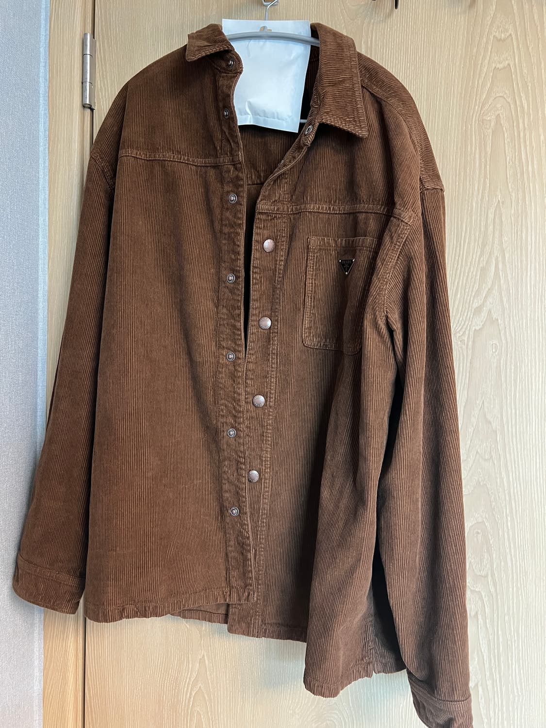 프라다 브라운 코듀로이 셔츠 상품이미지1