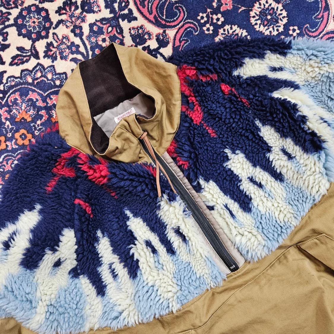 (미사용) 캐피탈(KATIPAL) 레이즈 엔 팜 풀오버 플리스 아노락 상품이미지4