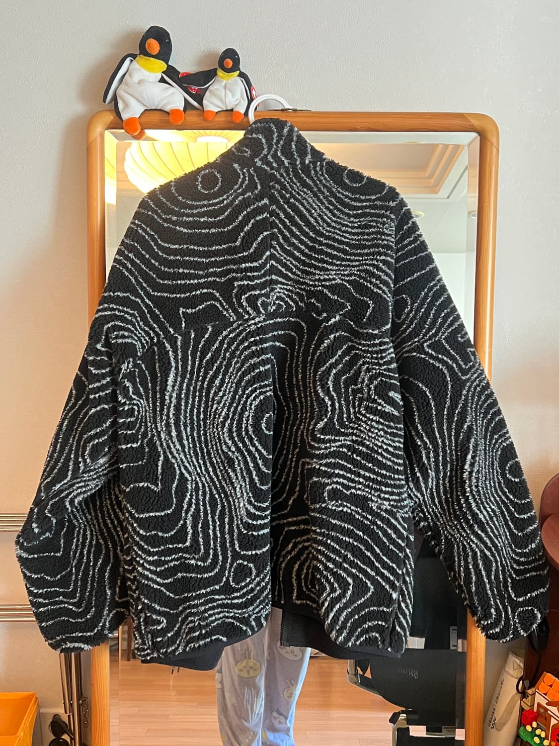 LORES 로어스 컨투어 플리스 후리스 자켓 m(100) 블랙 상품이미지4