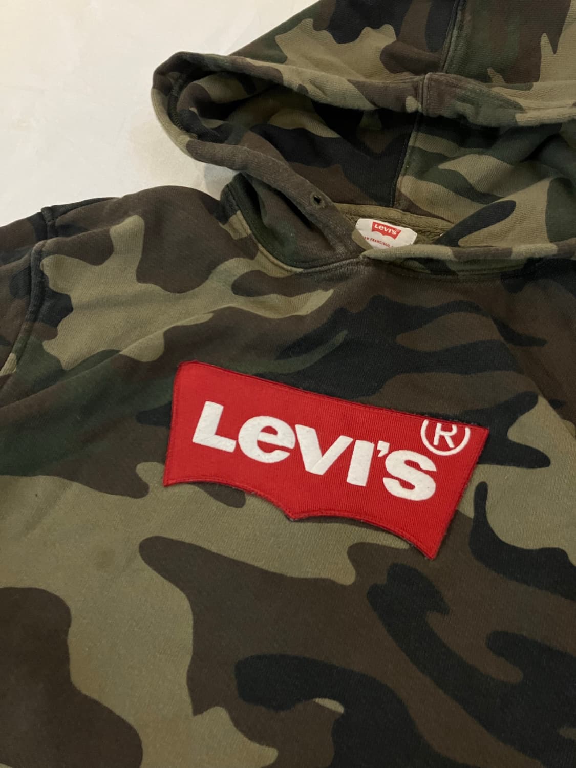 희귀) 리바이스 빅로고 카모 후드티 상품이미지2