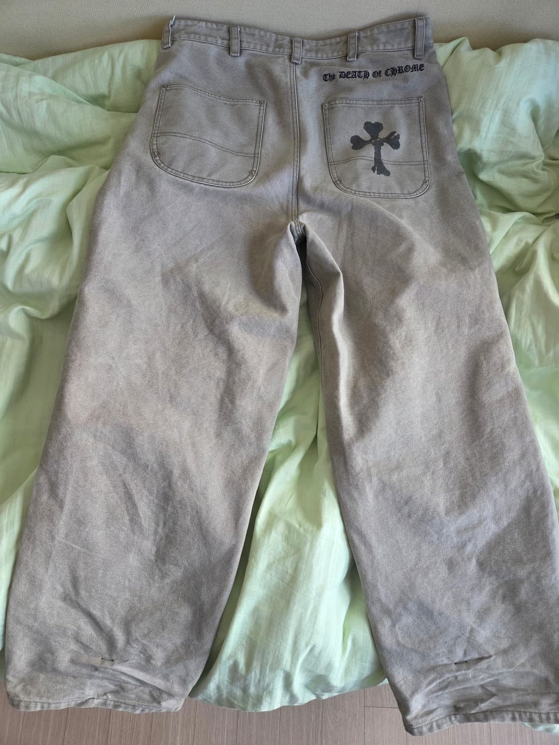 [2]아오이로 더 데스 오프 크롬 워크 팬츠 워시드 올리브 상품이미지2