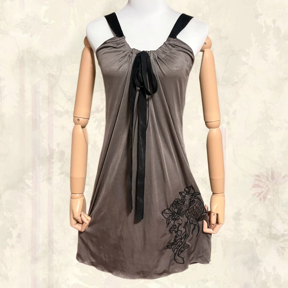 Salvage gray fire bird layered one-piece 상품이미지1