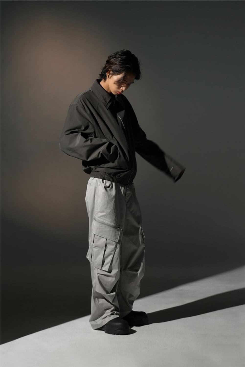 그레일즈 24FW 더블카라 애쉬 마원 점퍼 상품이미지1