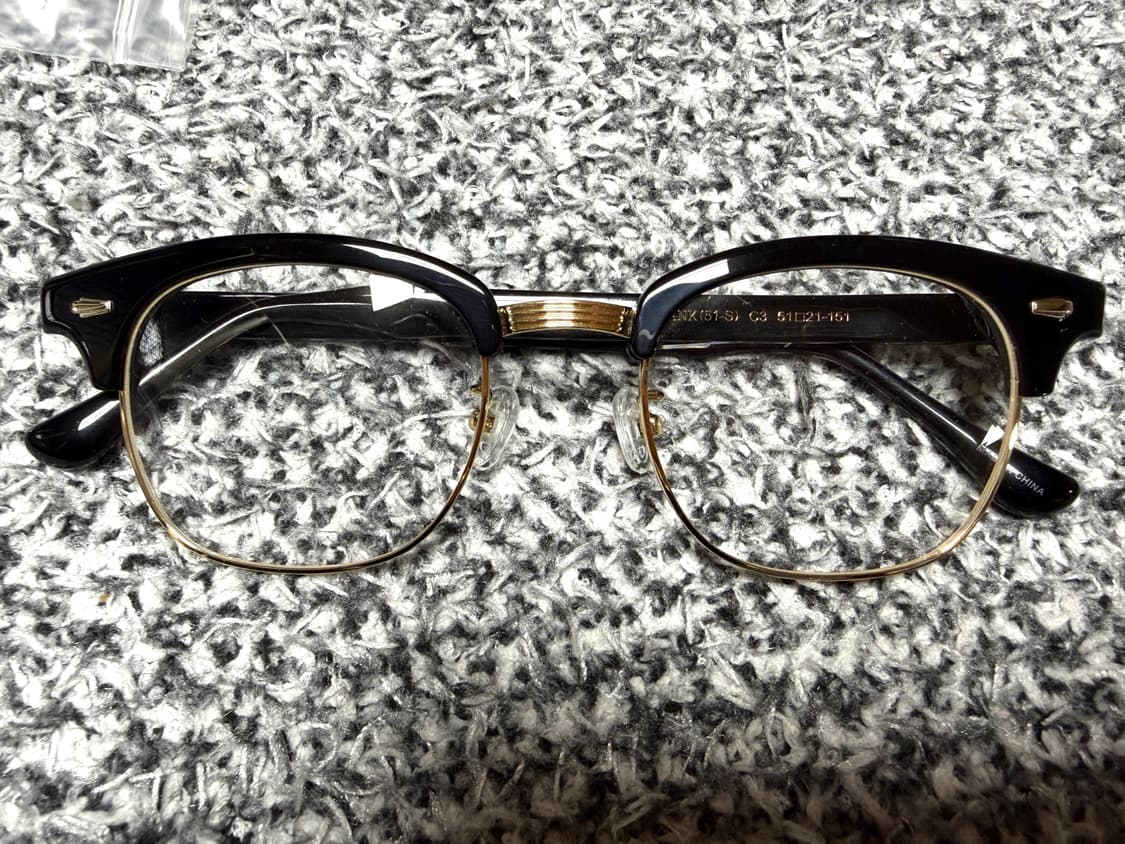 앰버옵티컬 행크 하금테 51 블랙 골드 판매해요 상품이미지1