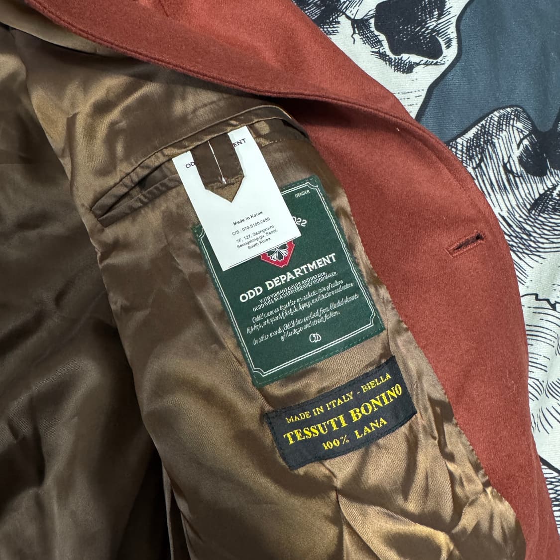 오드디파트먼트 울100  봄버 자켓 M사이즈 상품이미지10
