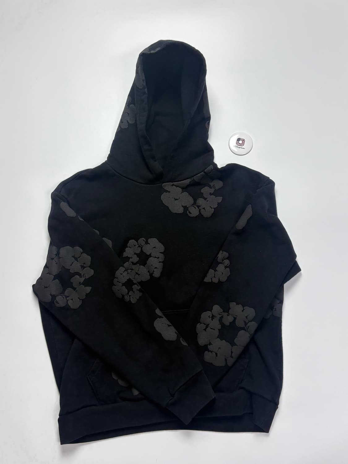 Denim tears black hoodie 데님티어 블랙 후드티 L 상품이미지1