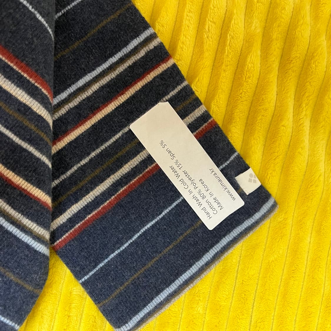 키마우라 멀티 스트라이프 머플러 상품이미지2