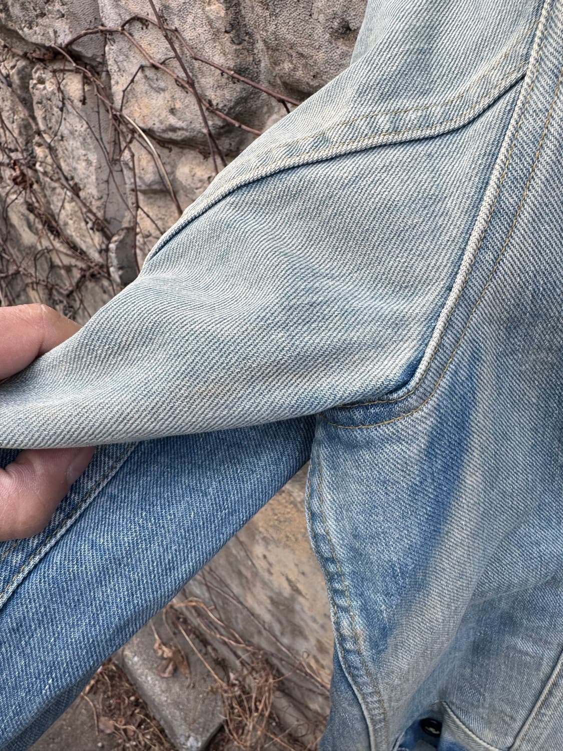 70~80s lee 빈티지 스톰라이더 하드페이딩 워싱 데님 트러커 자켓 상품이미지8