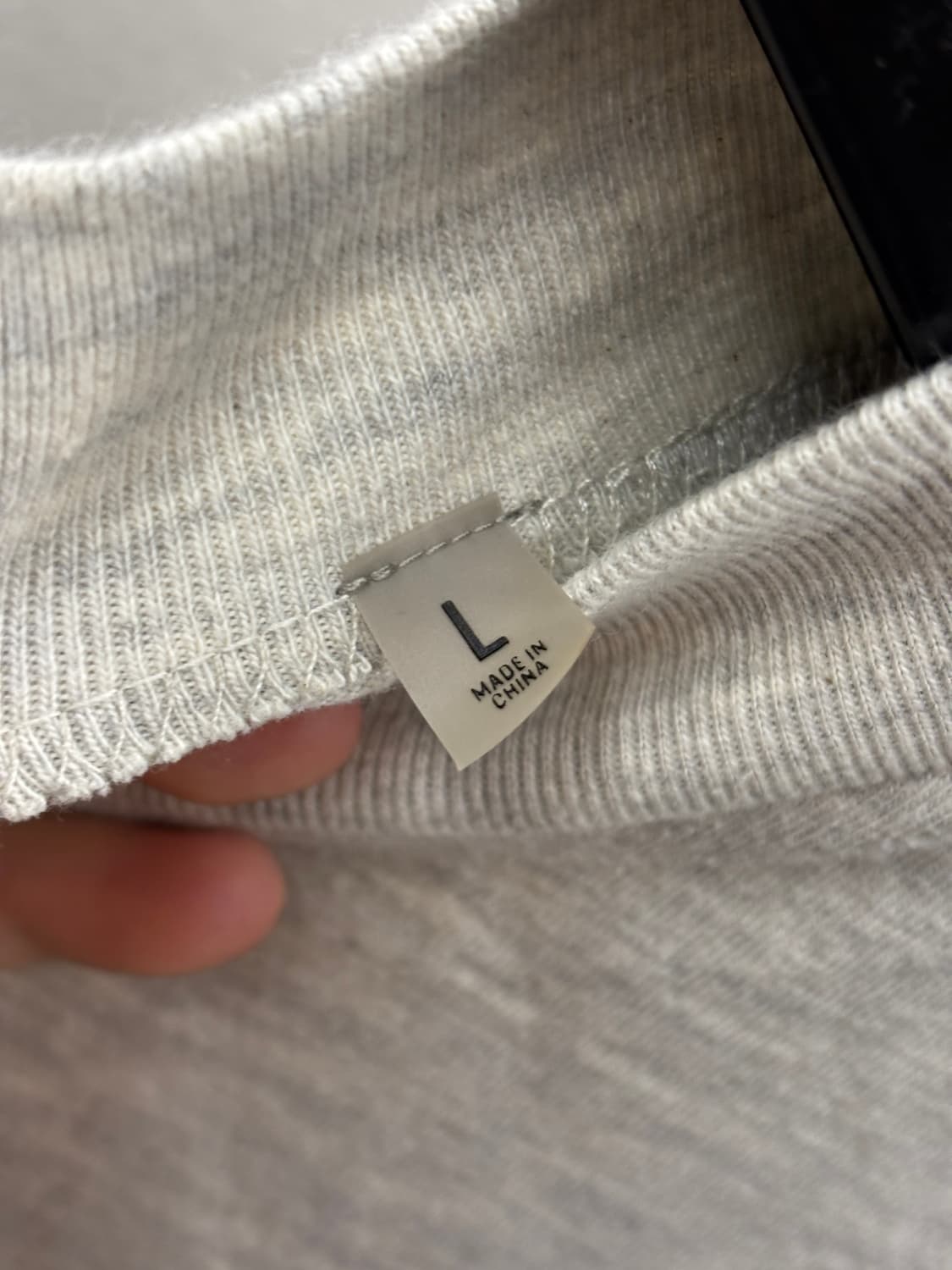 에센셜 Fear Of God 반팔티 그레이 L 상품이미지5