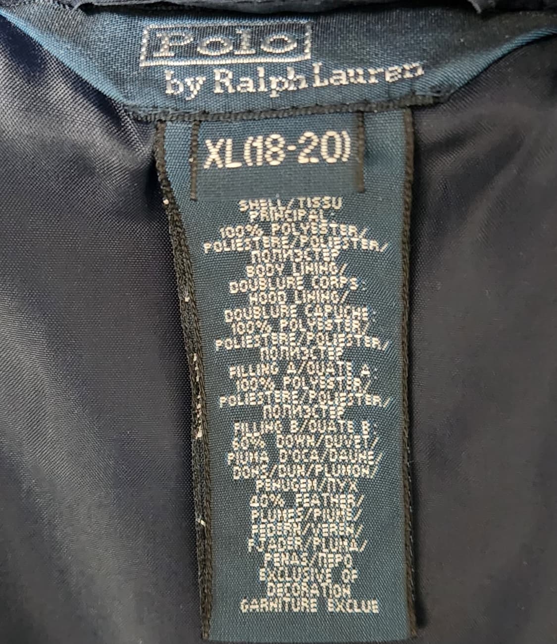 폴로랄프로렌 빅로고 패딩 점퍼 XL (18-20) 상품이미지6