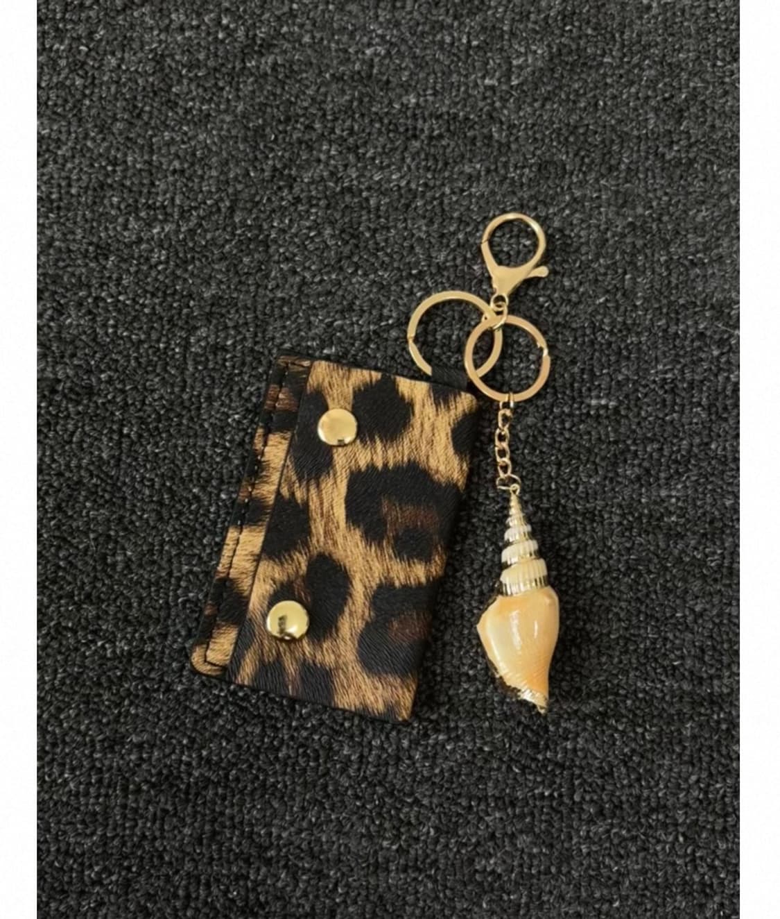 leopard-print key ring card wallet 상품이미지2