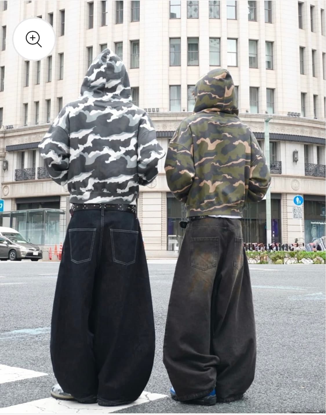 BELVET 카모 후드집업M (녹색) 상품이미지3