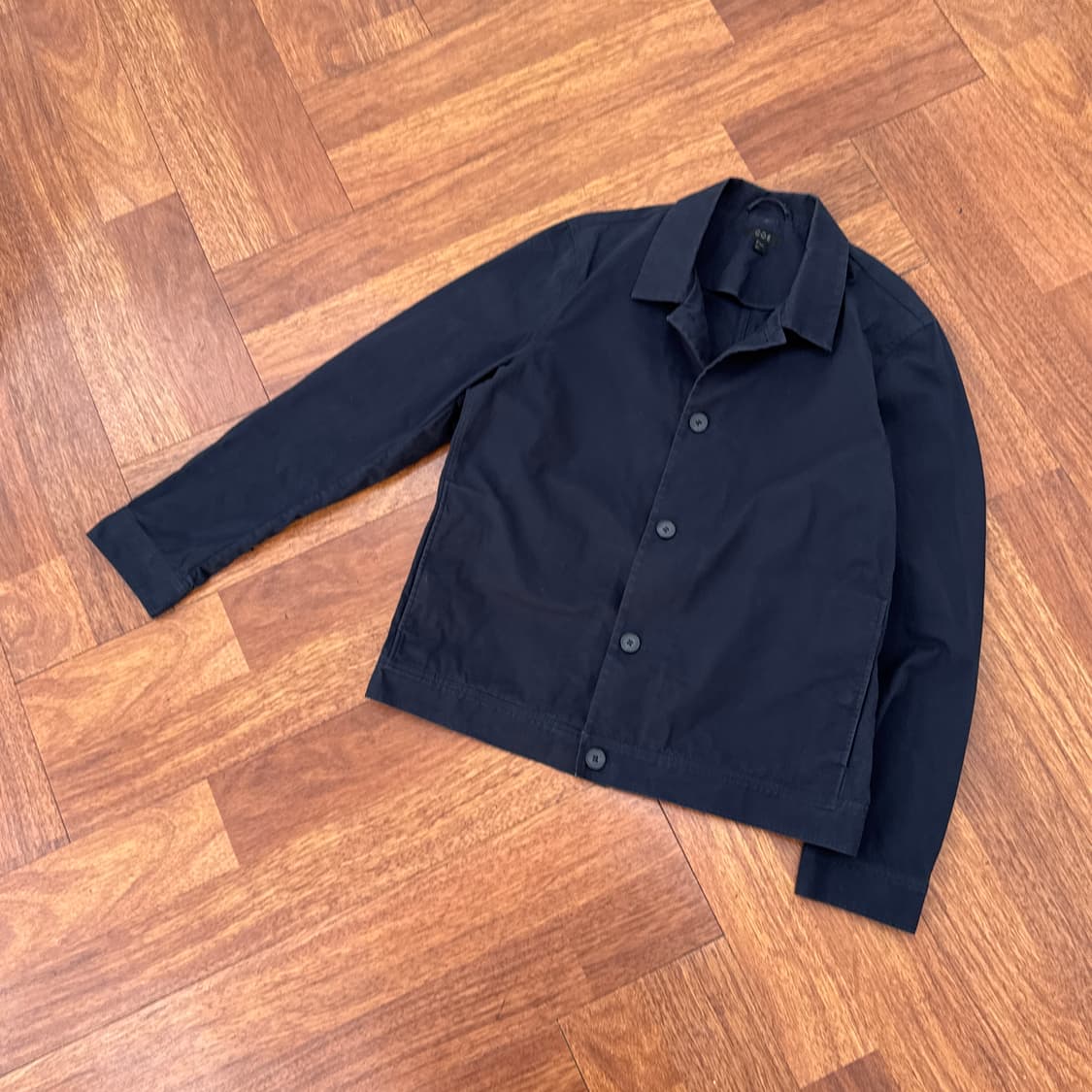 S COS 네이비 코튼 카라 자켓 상품이미지3