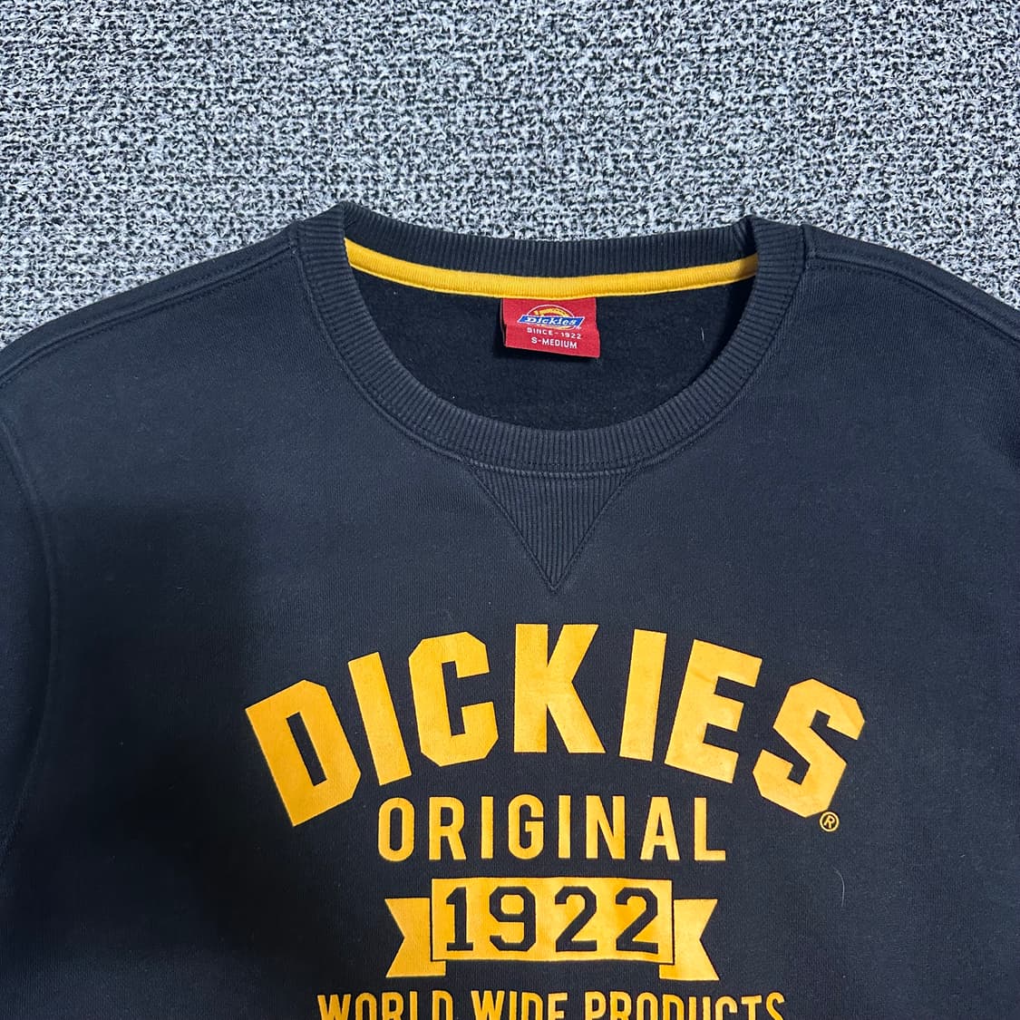 (M) 디키즈 블랙 맨투맨 티셔츠 상품이미지2