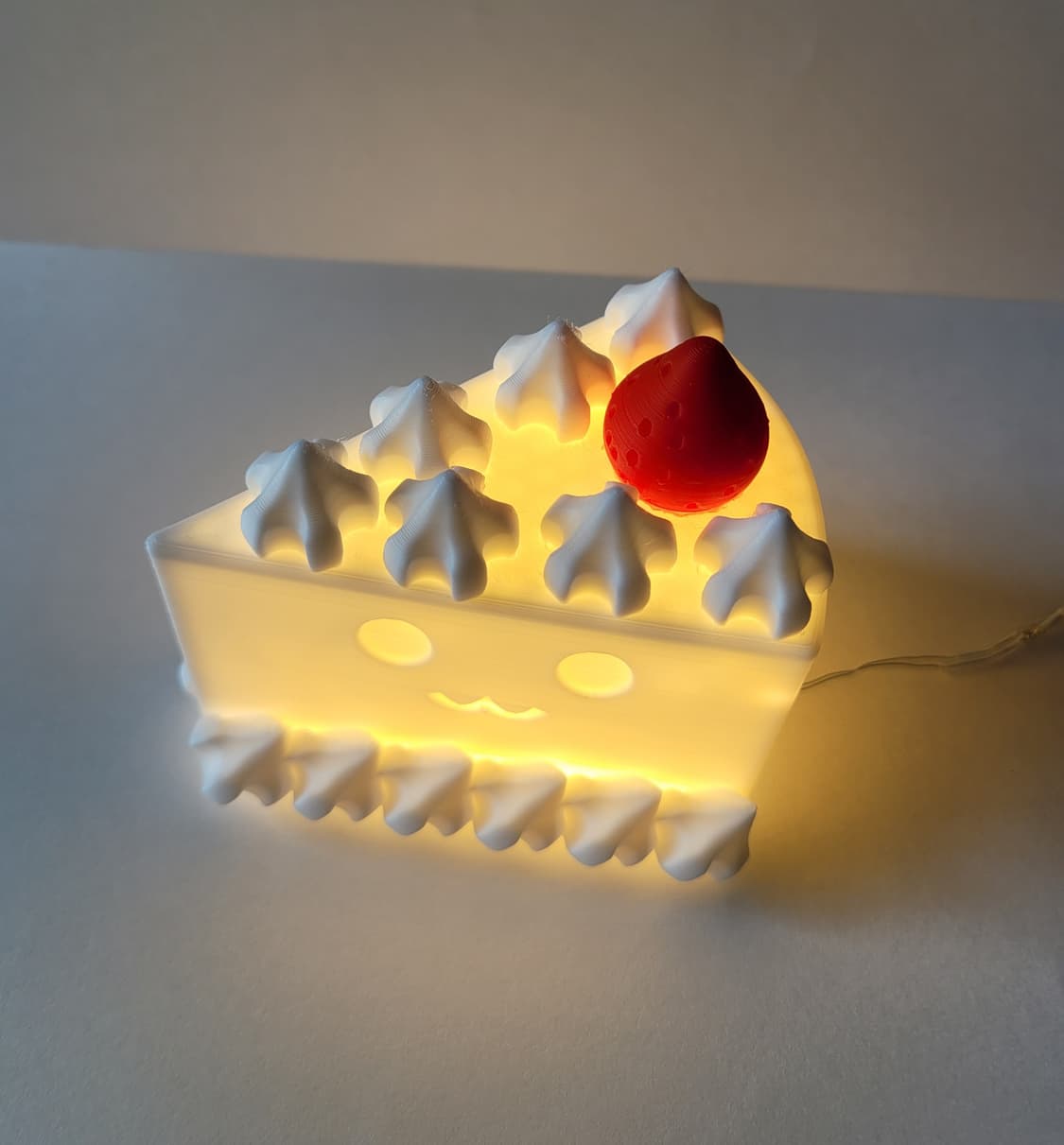 딸기 케이크 3d 램프 led 무드등 조명 y2k 갸루 상품이미지3