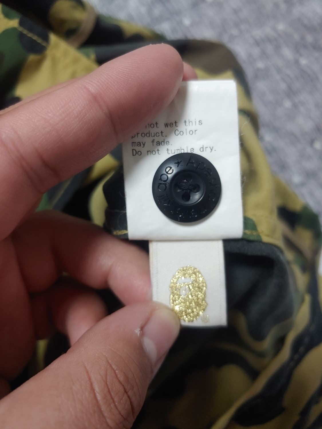 [M]베이프 황계 레인코트 자켓 상품이미지7
