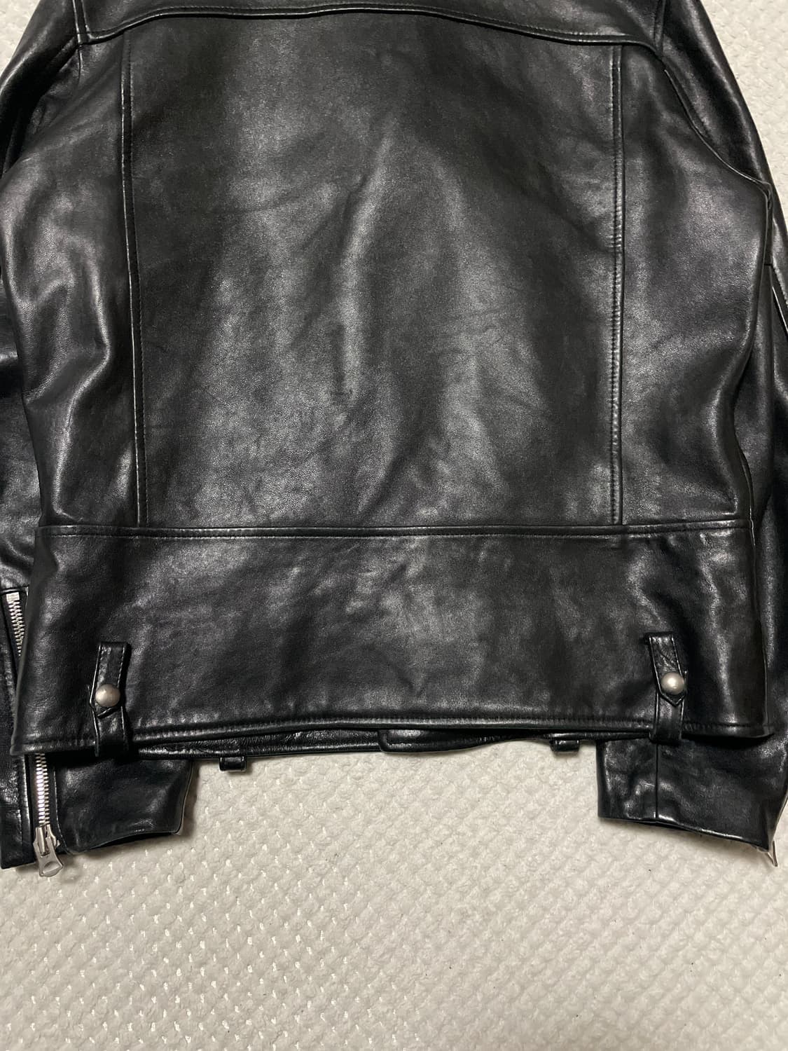 광희시장 웨스턴 무드 램스킨 양가죽 레더 자켓 상품이미지7