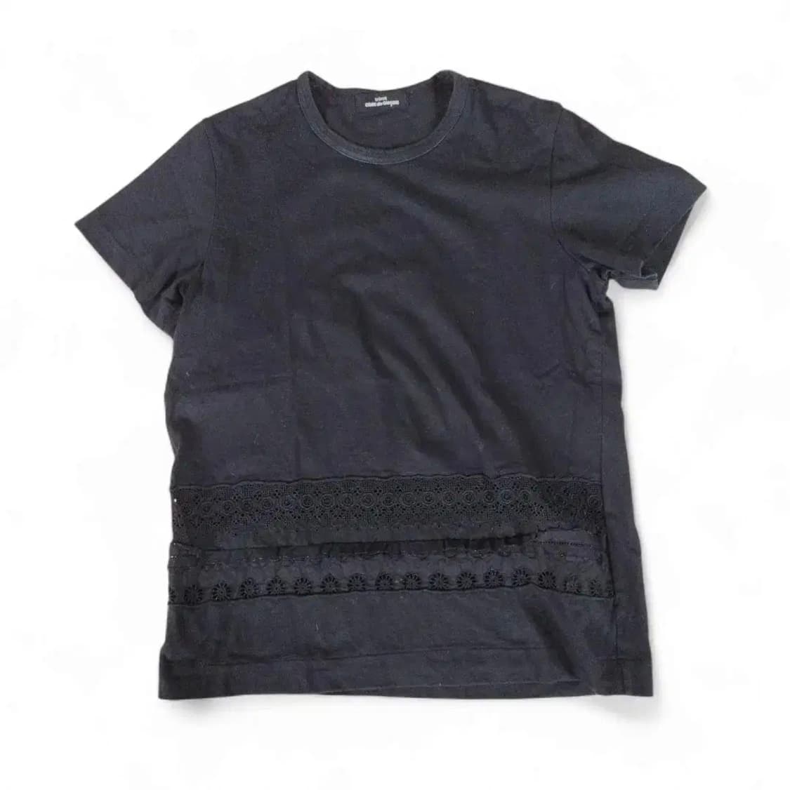 꼼데가르송 자카드 레이스 티셔츠 상품이미지1