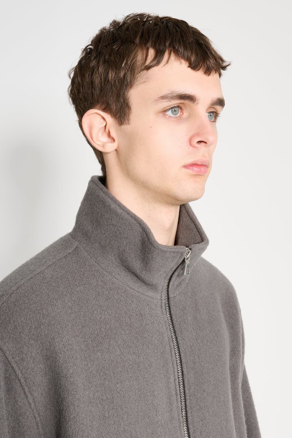 [M] RIER FLEECE BLOUSON 리에르 플리스 블루종 그레이 상품이미지4