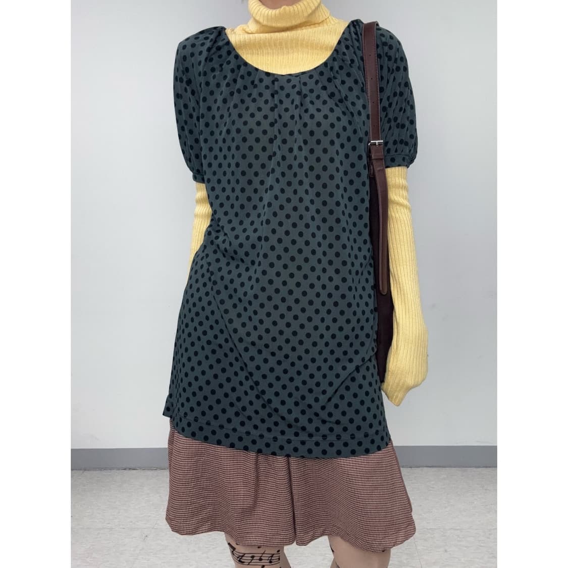빈티지 도트 원피스 상품이미지1